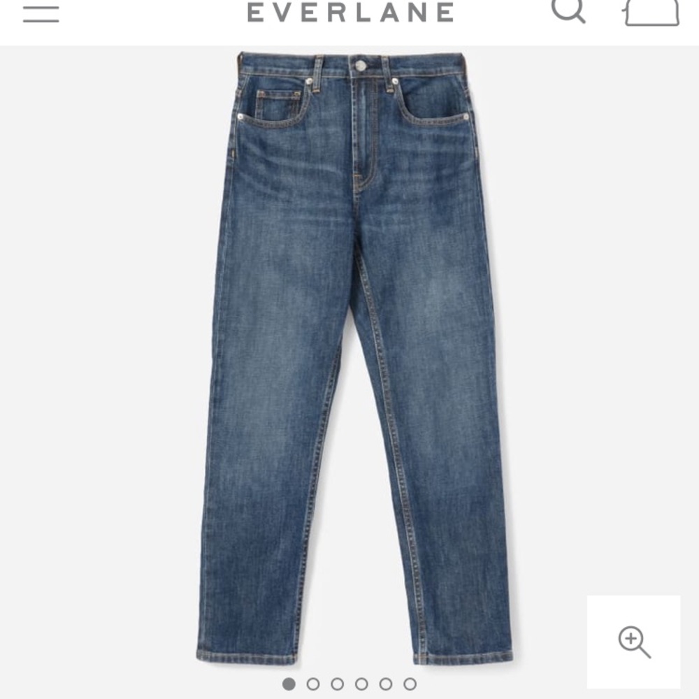 Everlane High Rise Straight Leg Jeans SZ 25 ankle